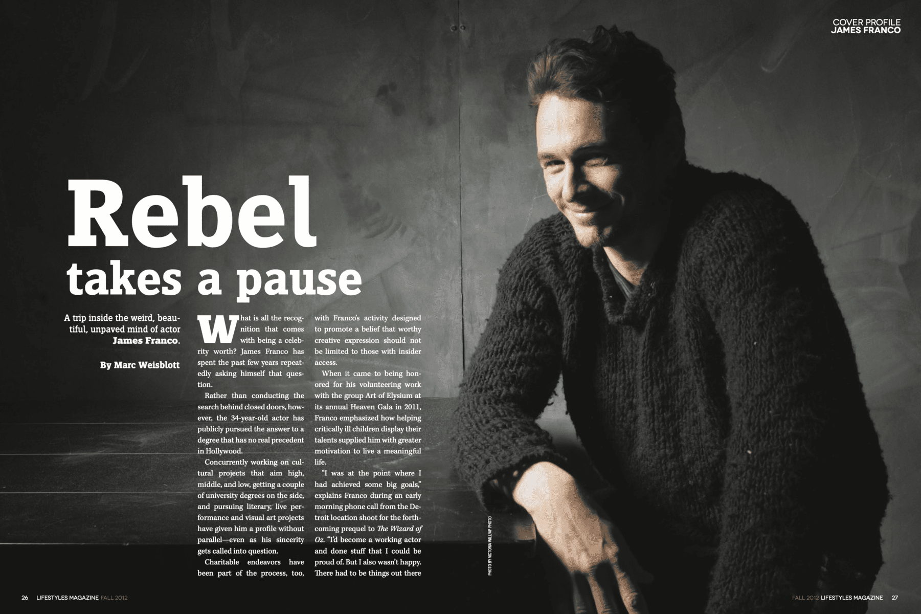 James Franco Lifestyles Magazine