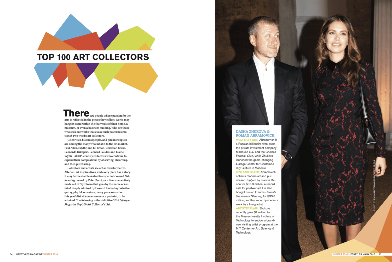 Top 100 Art Collectors Lifestyles Magazine