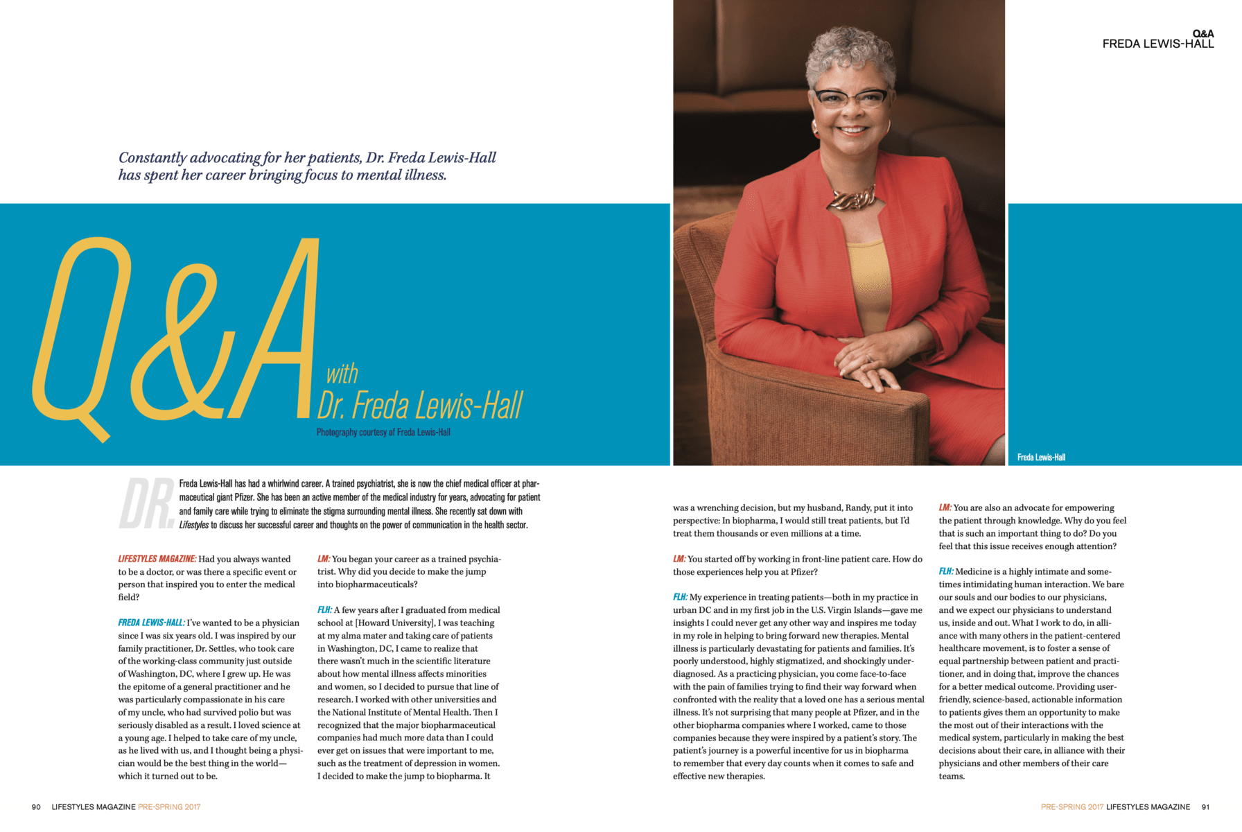 Freda Lewis-Hall – Lifestyles Magazine